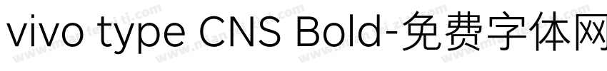 vivo type CNS Bold字体转换